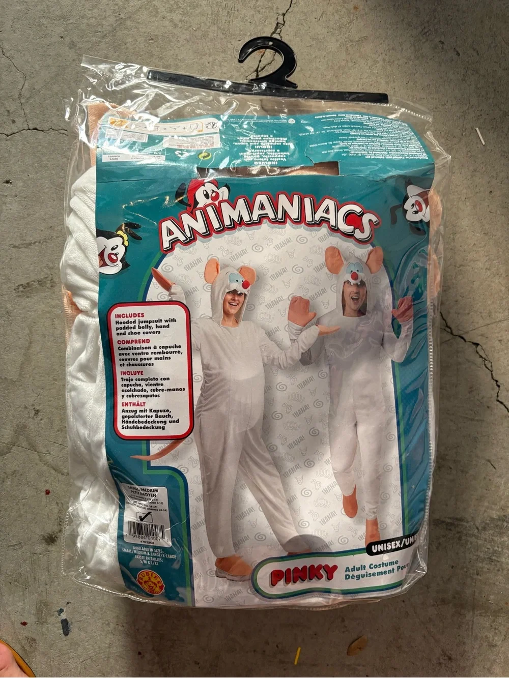 Pinky White Animaniacs Pinky Mouse Costume